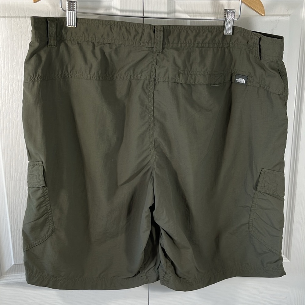 The North Face Nylon Cargo Shorts Olive Green Utility Hiking Outdoor - Picture 5 of 16